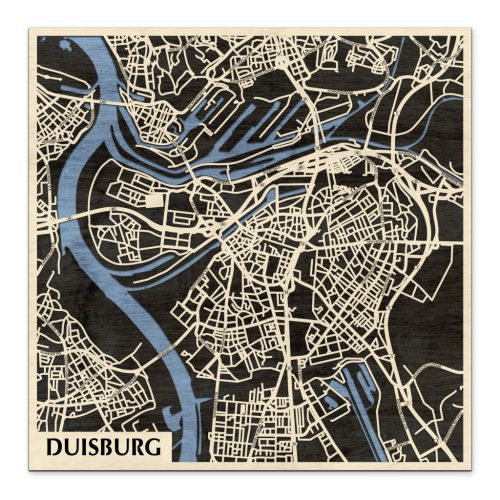  Natura Products - Duisburg 3D várostérkép fali dekoráció