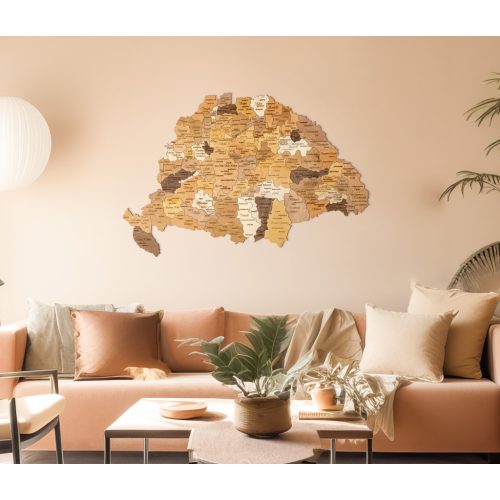 3D Fali Puzzle | Színes Nagy-Magyarország Területe Országonként
