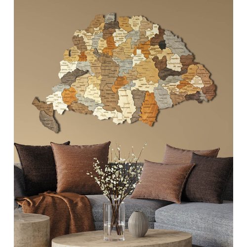 3D Fa Puzzle - Nagy-Magyarország 150x100 | Fali Dekoráció