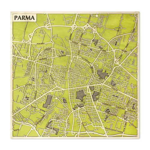 Parma 3D fa várostérkép fali dekoráció – Natura Products