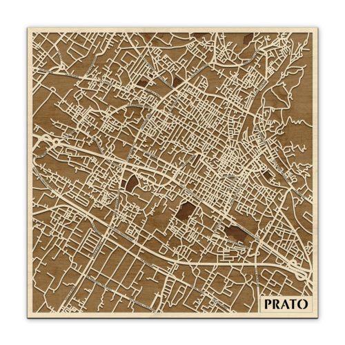 Prato 3D fa várostérkép fali dekoráció – Natura Products