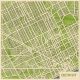 Detroit 3D fa várostérkép fali dekoráció – Natura Products