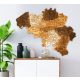 Natura Products - Belgium 3D Fa Puzzle Térkép - Elegáns Fali Dekoráció