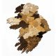 Natura Products - Írország 3D Fa Puzzle Térkép - Elegáns Fali Dekoráció