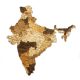 Natura Products - India 3D Fa Puzzle Térkép - Elegáns Fali Dekoráció