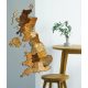 Natura Products - Egyesült Királyság 3D Fa Puzzle Térkép - Elegáns Fali Dekoráció