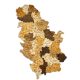 Natura Products - Szerbia 3D Fa Puzzle Térkép - Elegáns Fali Dekoráció