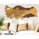 Natura Products - Törökország 3D Fa Puzzle Térkép - Elegáns Fali Dekoráció